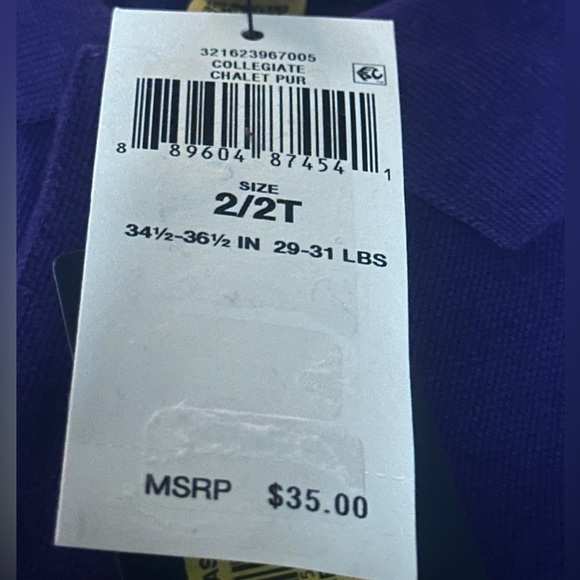 NWT Polo Ralph Lauren
Little Boys 2T Short Sleeve Collegiate Mesh Polo Shirt - Picture 14 of 15